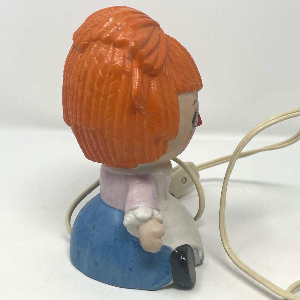 Vintage Lefton Raggedy Ann Porcelain Night Light Lamp 6" Japan Ceramic Kitsch - Picture 5 of 15